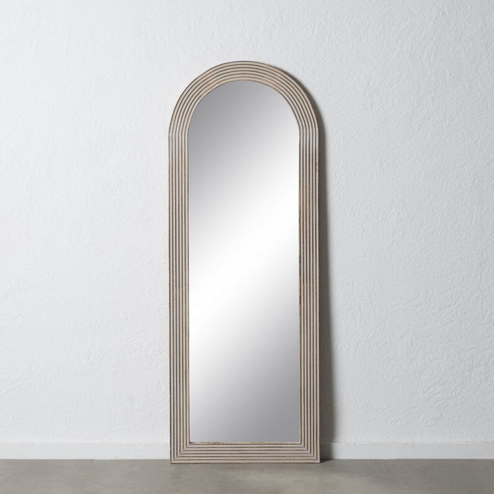 Oglindă Garderobă Alb Natural Geam Lemn de mango Lemn MDF Vertical 64,8 x 3,8 x 172,7 cm