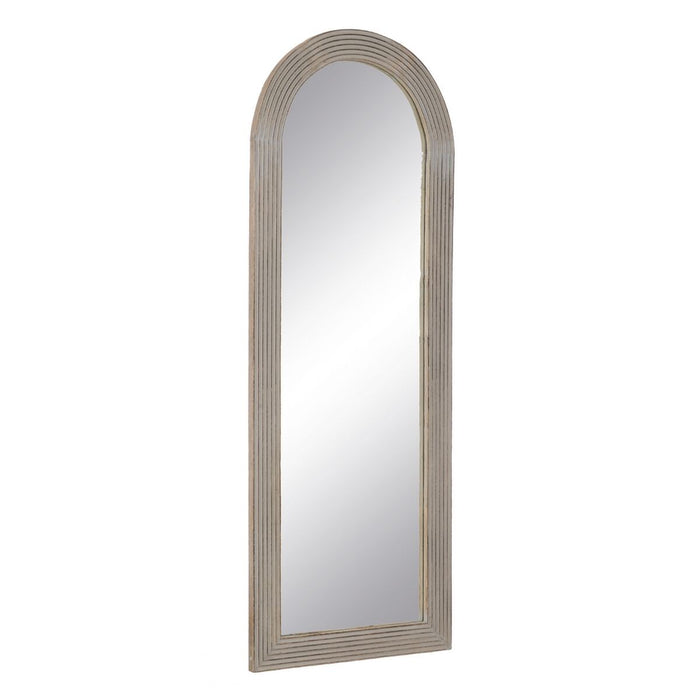Oglindă Garderobă Alb Natural Geam Lemn de mango Lemn MDF Vertical 64,8 x 3,8 x 172,7 cm