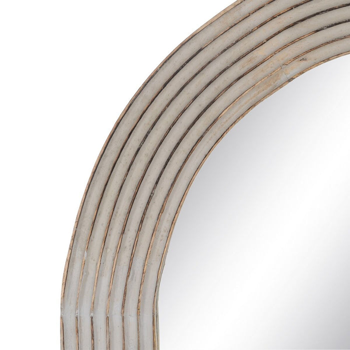 Oglindă Garderobă Alb Natural Geam Lemn de mango Lemn MDF Vertical 64,8 x 3,8 x 172,7 cm