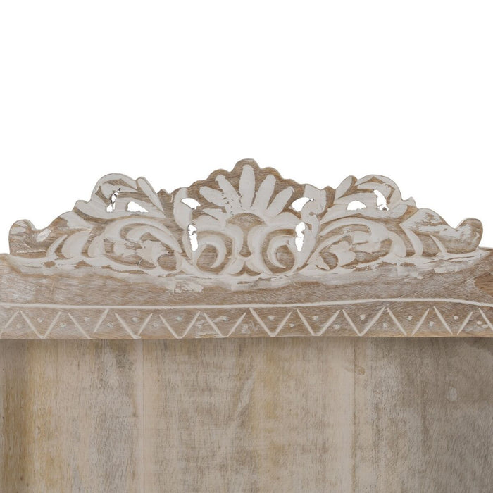 Raft Alb Natural Lemn de mango 40,6 x 10,2 x 61 cm