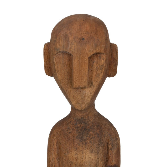 Figură Decorativă Natural African 14,5 x 9 x 38,5 cm (2 Unități)