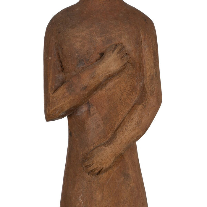 Figură Decorativă Natural African 14,5 x 9 x 38,5 cm (2 Unități)