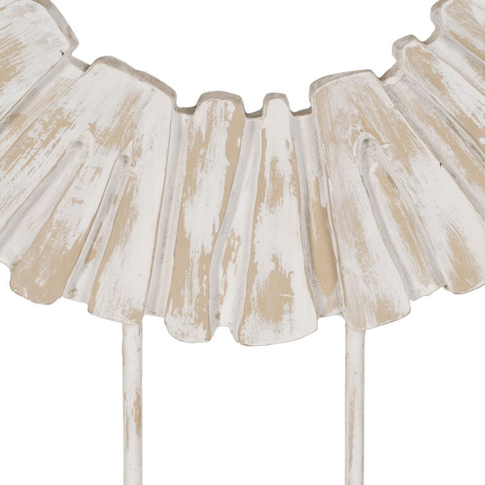 Sculptură Alb Bej Inel 45 x 10 x 59 cm