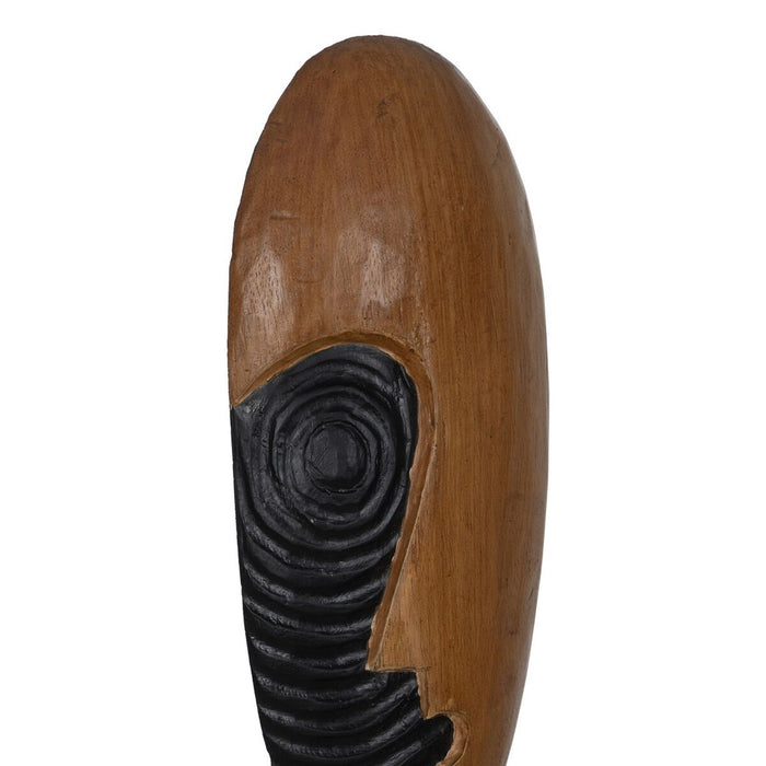 Figură Decorativă Maro Mască 18 x 11 x 54 cm
