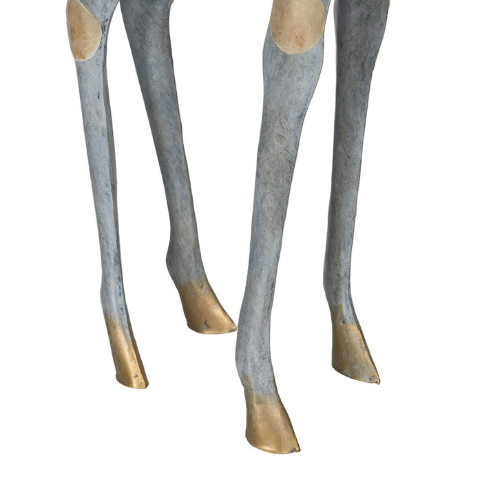 Figură Decorativă Gri Auriu* Girafă 27 x 12 x 100 cm