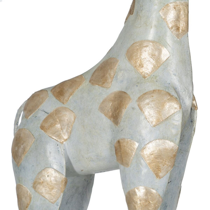Figură Decorativă Gri Auriu* Girafă 45 x 14 x 120 cm