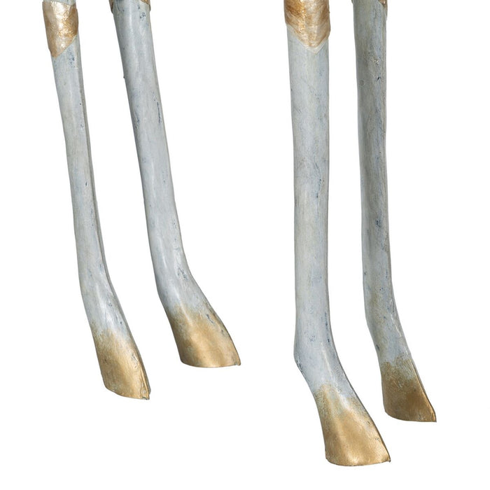 Figură Decorativă Gri Auriu* Girafă 45 x 14 x 120 cm