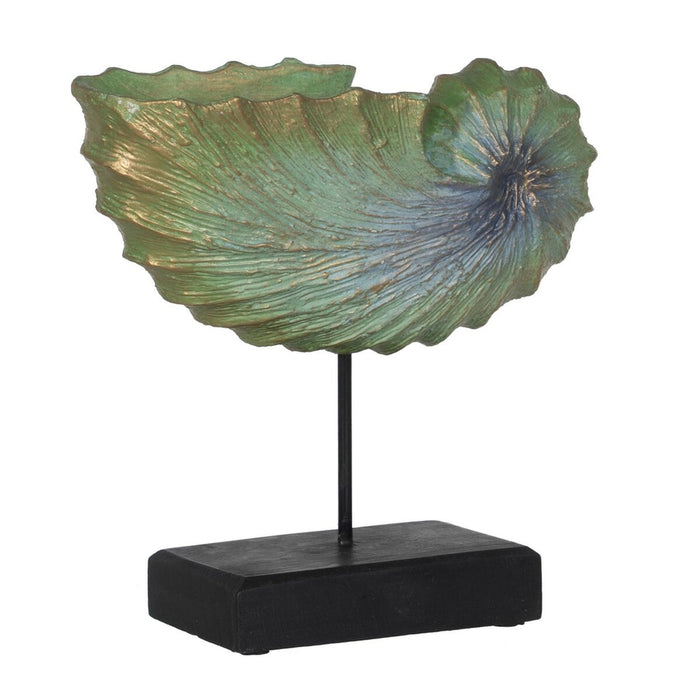 Figură Decorativă Maro Verde Scoică 30 x 12 x 30 cm