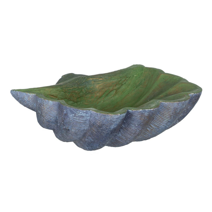 Decorațiune pentru Centrul Mesei Scoică Verde Gri 35 x 28 x 12 cm