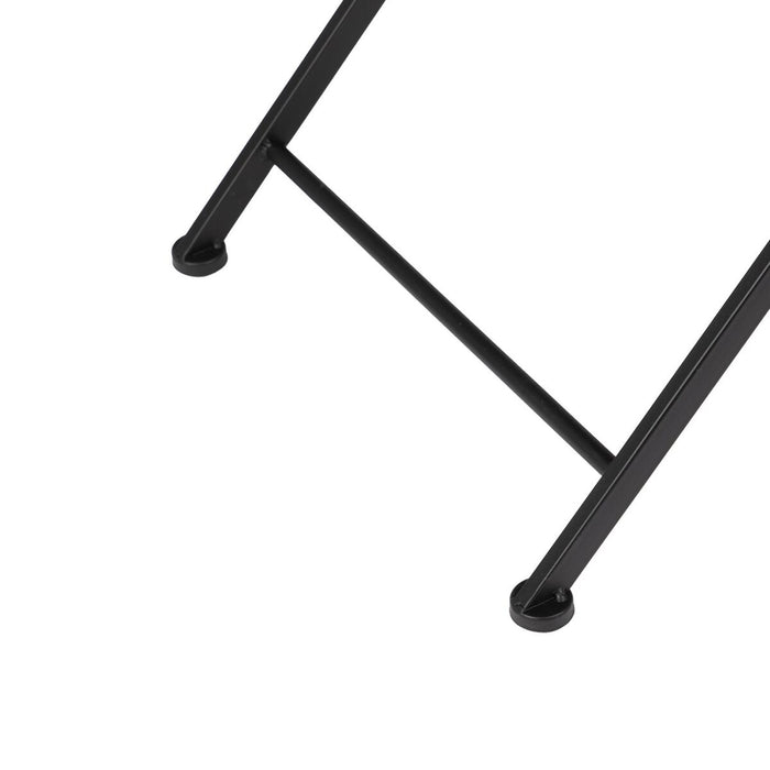 Consolă Maro Negru Lemn Fier 100 x 40 x 70 cm