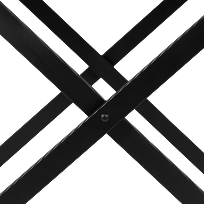 Noptieră Maro Negru Lemn Fier 60 x 40 x 55,5 cm