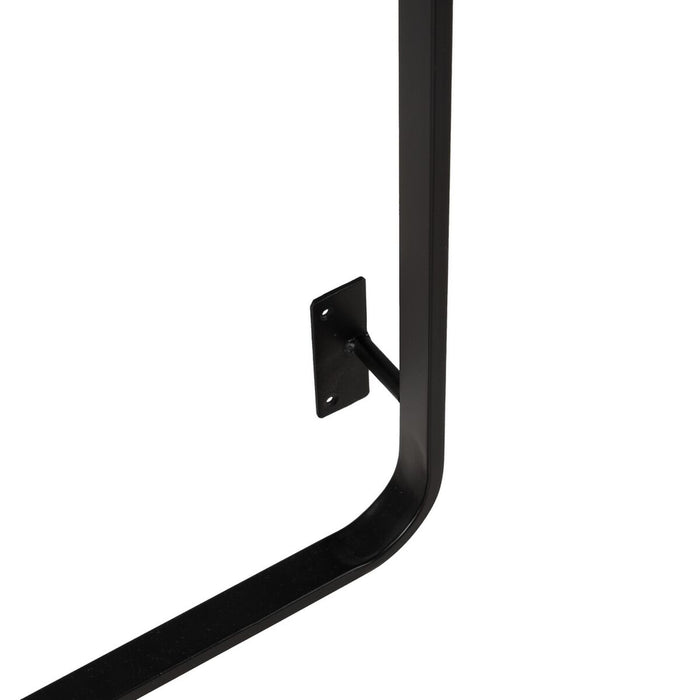 Suport de haine Negru Fier 45 x 7 x 150 cm