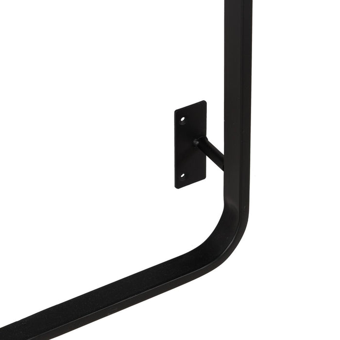 Suport de haine Negru Fier 45 x 7 x 120 cm