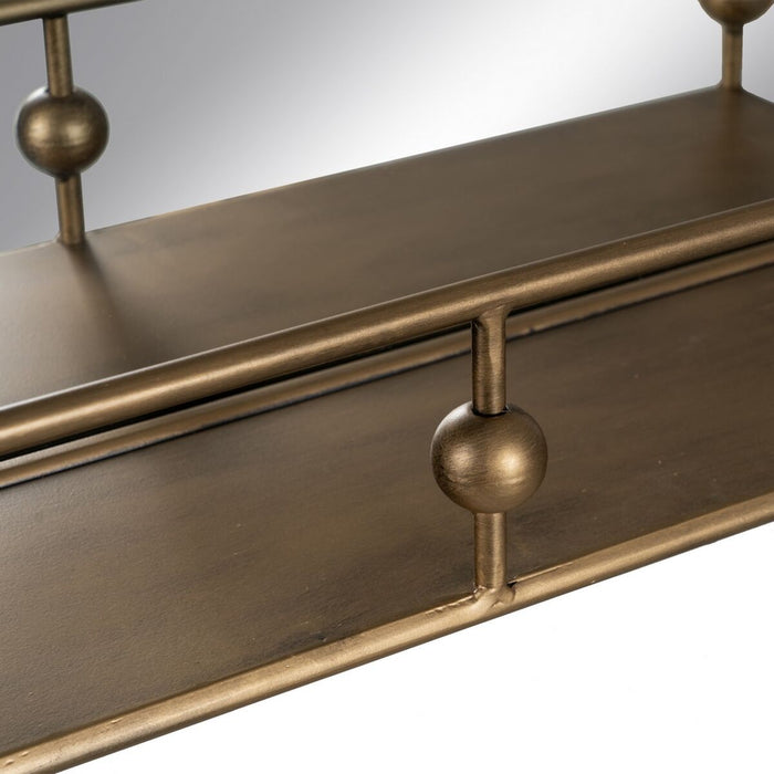 Oglindă de perete Auriu* Geam Fier 54 x 16,5 x 51 cm