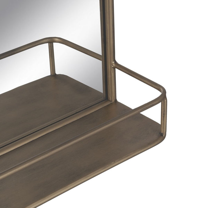 Oglindă de perete Auriu* Geam Fier 59 x 14,5 x 63 cm