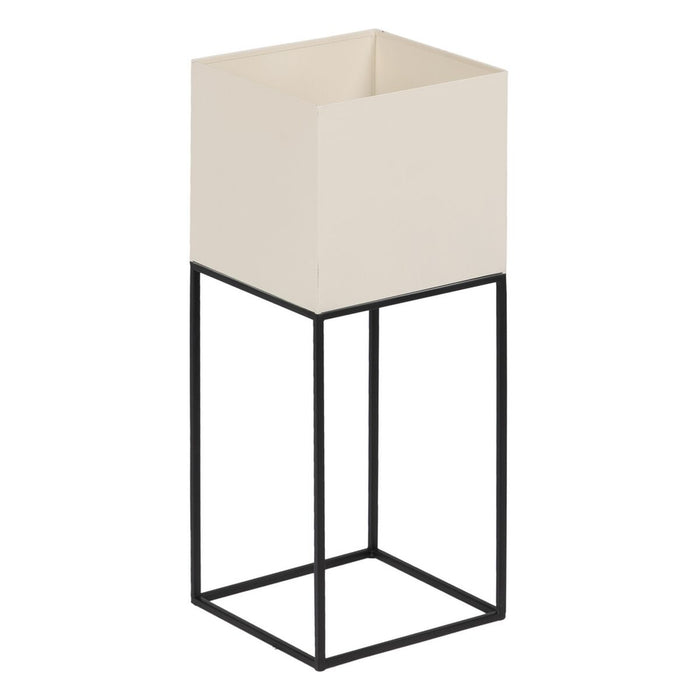 Set de jardiniere Crem Metal 26 x 26 x 70 cm (3 Unități)