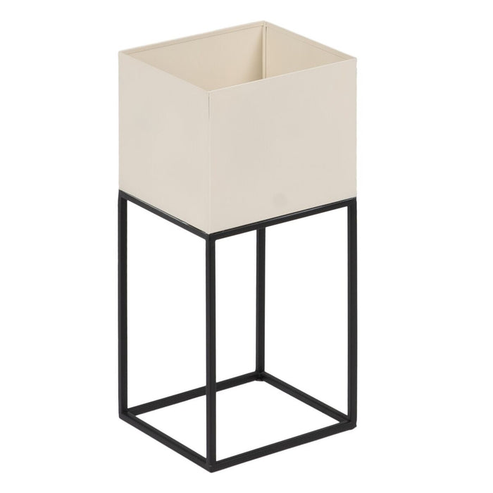 Set de jardiniere Crem Metal 26 x 26 x 70 cm (3 Unități)