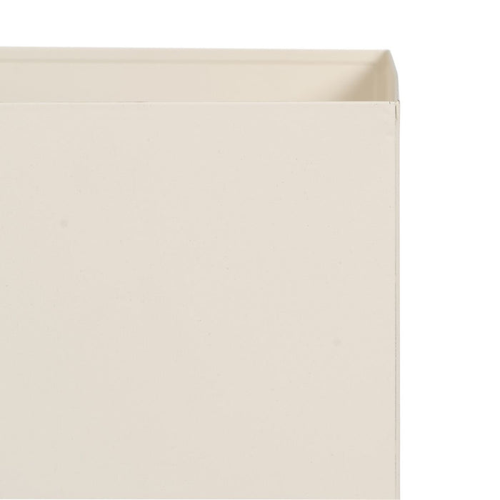 Set de jardiniere Crem Metal 26 x 26 x 70 cm (3 Unități)