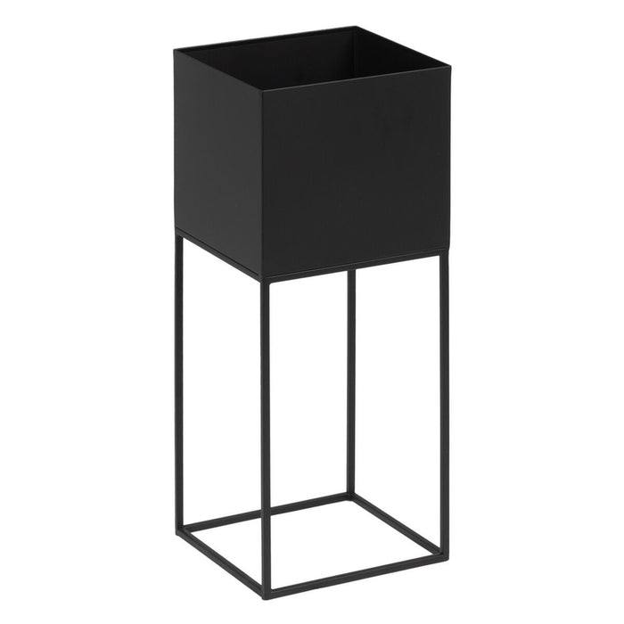 Set de jardiniere Negru Metal 26 x 26 x 70 cm (3 Unități)