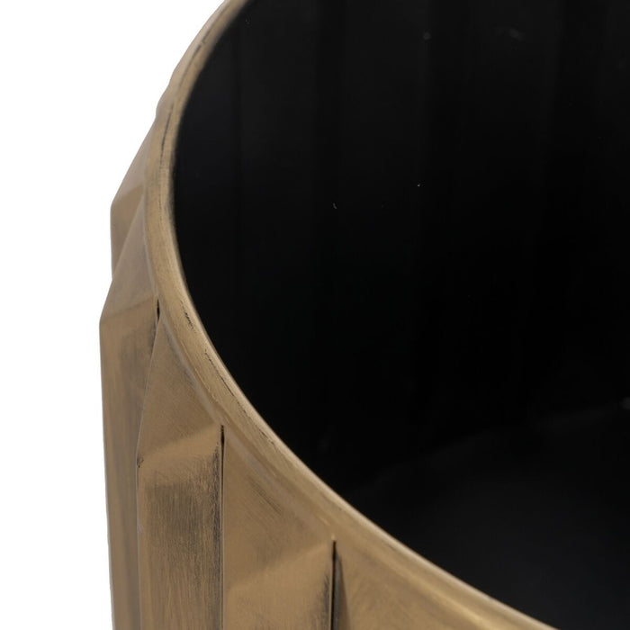Set de jardiniere Auriu* Fier 37,5 x 37,5 x 23 cm (2 Unități)