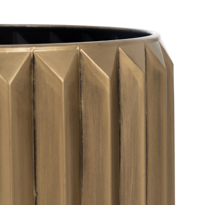 Set de jardiniere Auriu* Fier 37,5 x 37,5 x 23 cm (2 Unități)