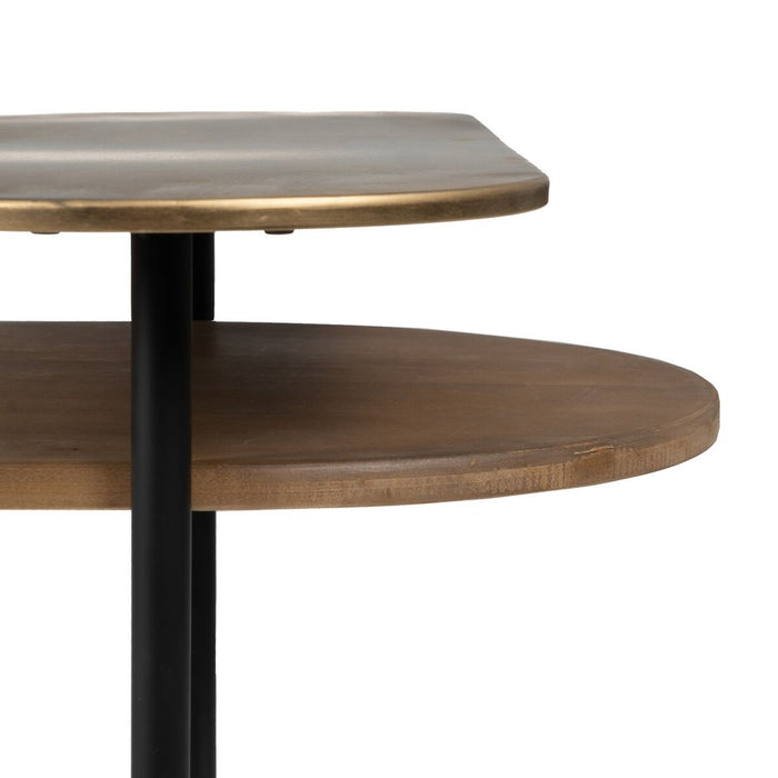Masa de Cafea Auriu* Lemn Fier 116 x 76 x 64 cm