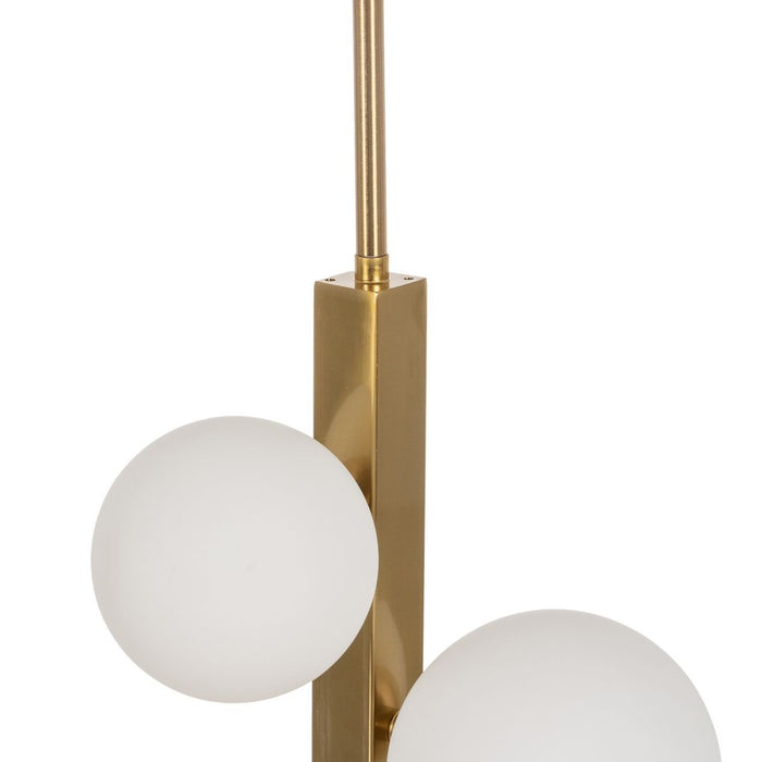 Lustră Auriu* Geam Fier 220-240 V 40 x 40 x 100 cm