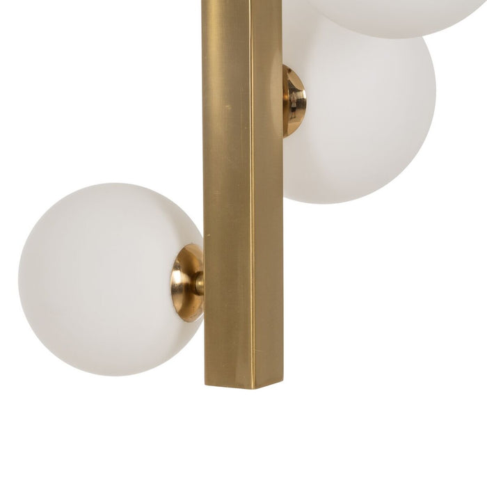 Lustră Auriu* Geam Fier 220-240 V 40 x 40 x 100 cm