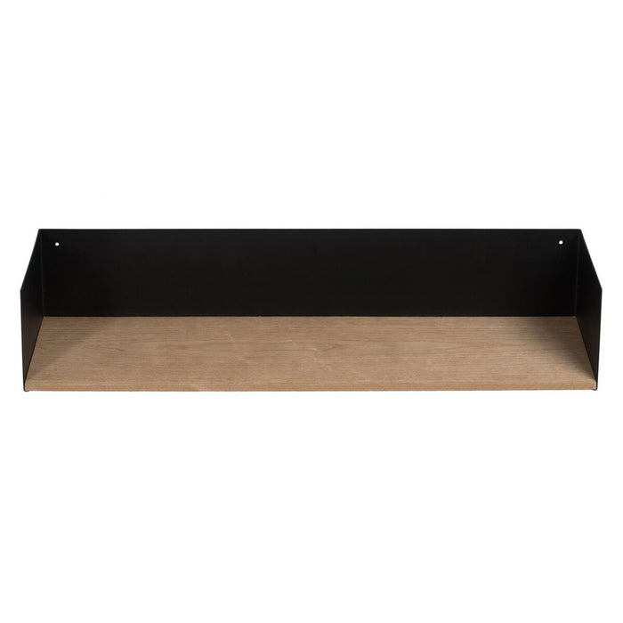 Raft Maro Negru Lemn Fier 60 x 12 x 15 cm