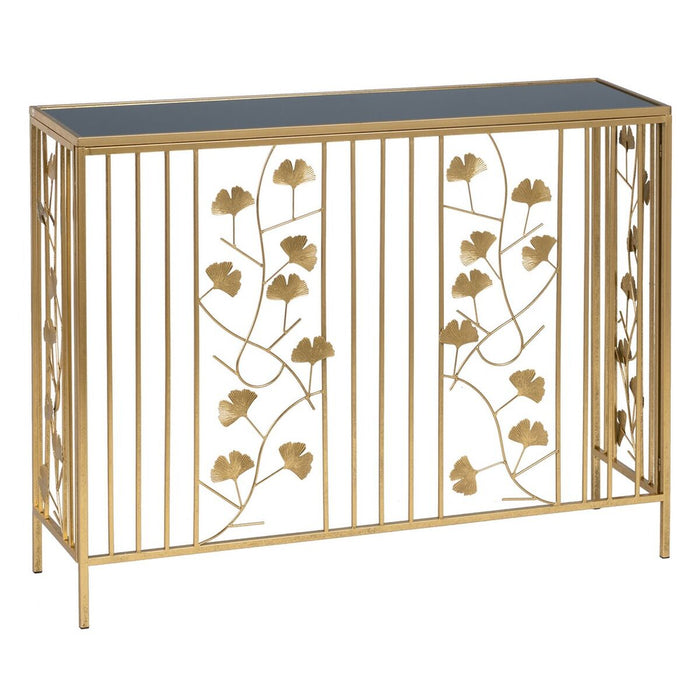 Set de 2 mese Negru Auriu* Fier 100 x 30 x 80 cm (2 Unități)