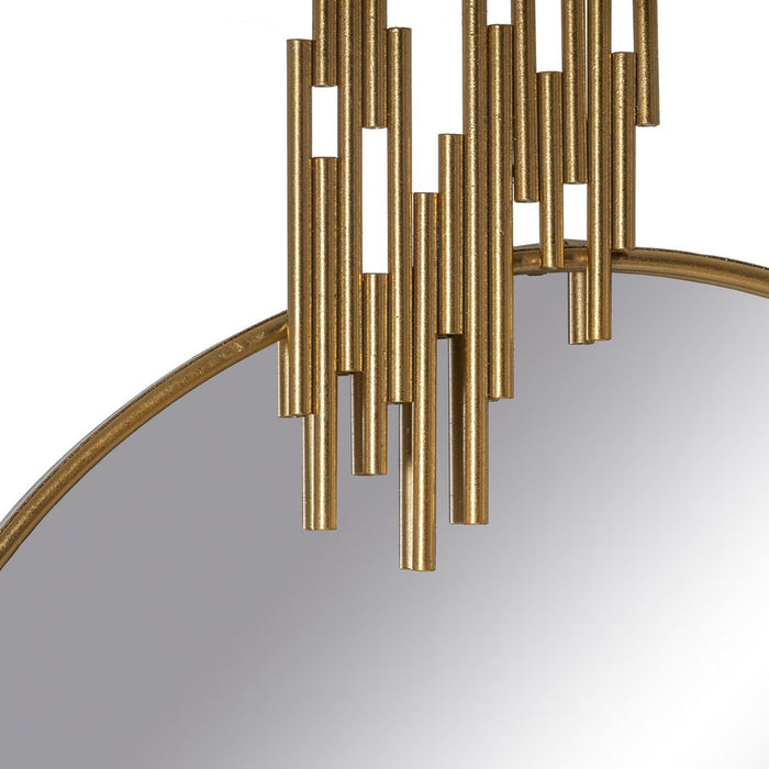 Oglindă de perete Auriu* Fier 72 x 3,5 x 110 cm