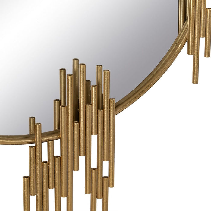 Oglindă de perete Auriu* Fier 72 x 3,5 x 110 cm