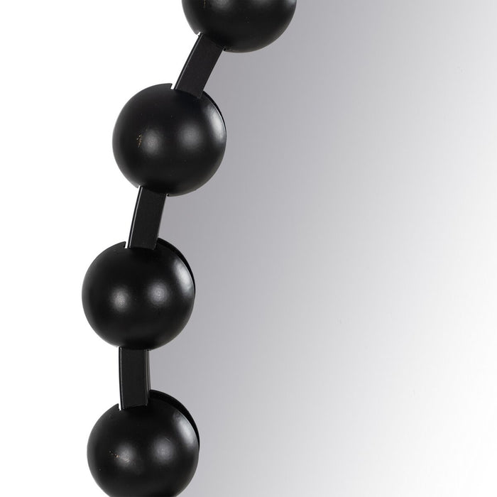 Oglindă de perete Negru Fier 63 x 4,5 x 63 cm