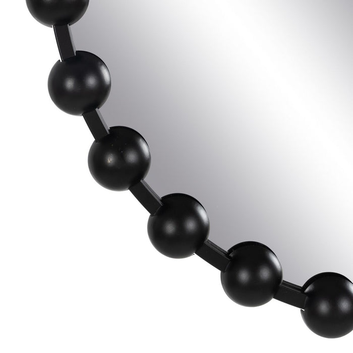 Oglindă de perete Negru Fier 63 x 4,5 x 63 cm