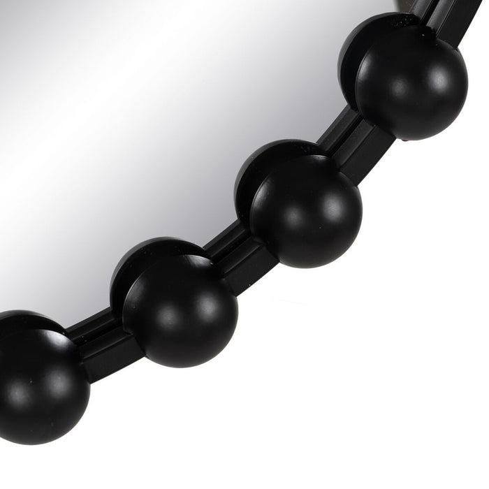 Oglindă de perete Negru Fier 63 x 4,5 x 63 cm