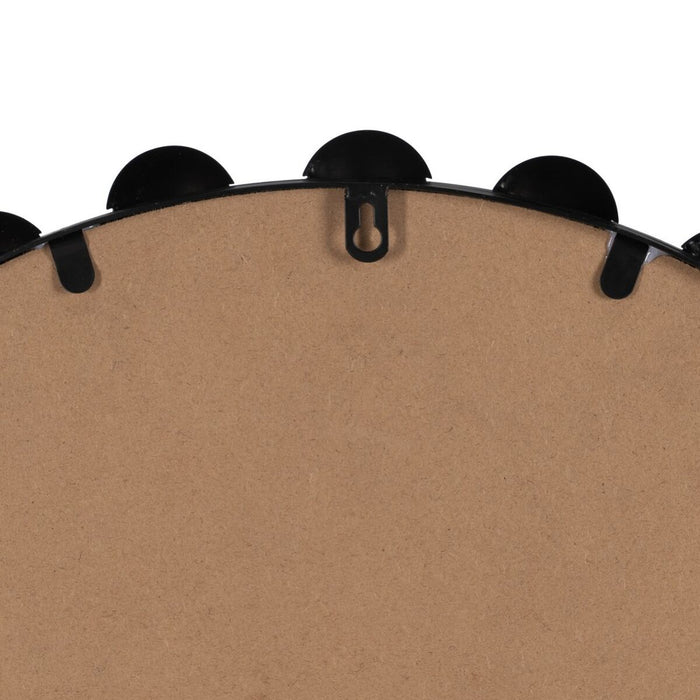 Oglindă de perete Negru Fier 63 x 4,5 x 63 cm