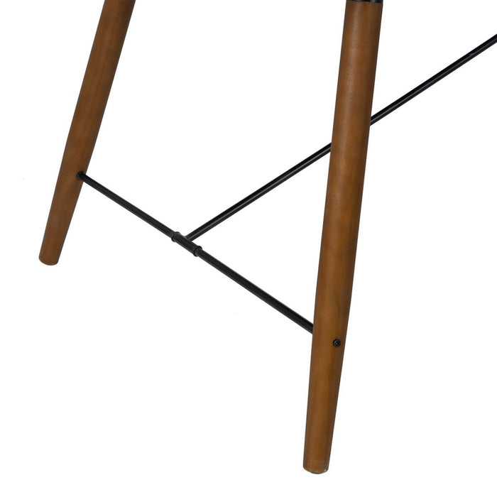 Masă de Sufragerie OSLO Negru Natural Lemn Fier Lemn MDF 179 x 90 x 75 cm