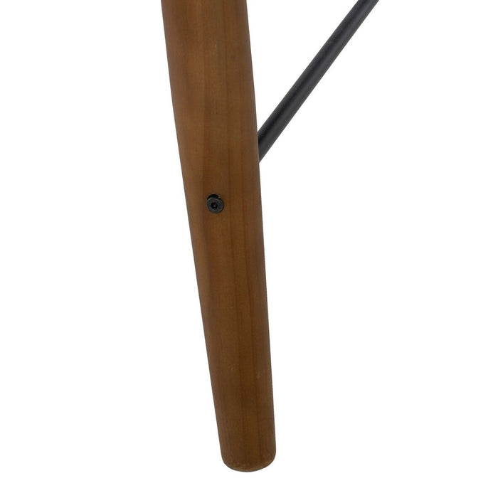 Masă de Sufragerie OSLO Negru Natural Lemn Fier Lemn MDF 179 x 90 x 75 cm