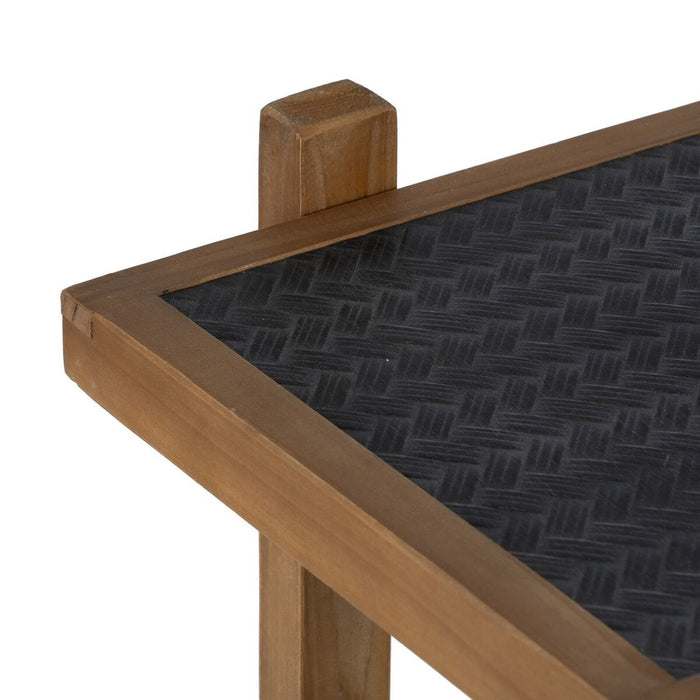 Raft OSLO Negru Natural Fier 107 x 40 x 80 cm