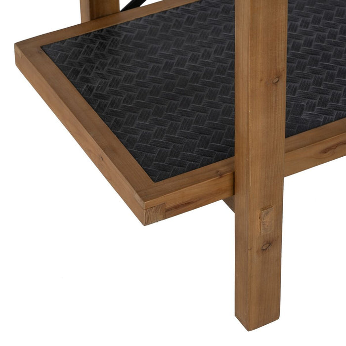 Raft OSLO Negru Natural Fier 107 x 40 x 80 cm