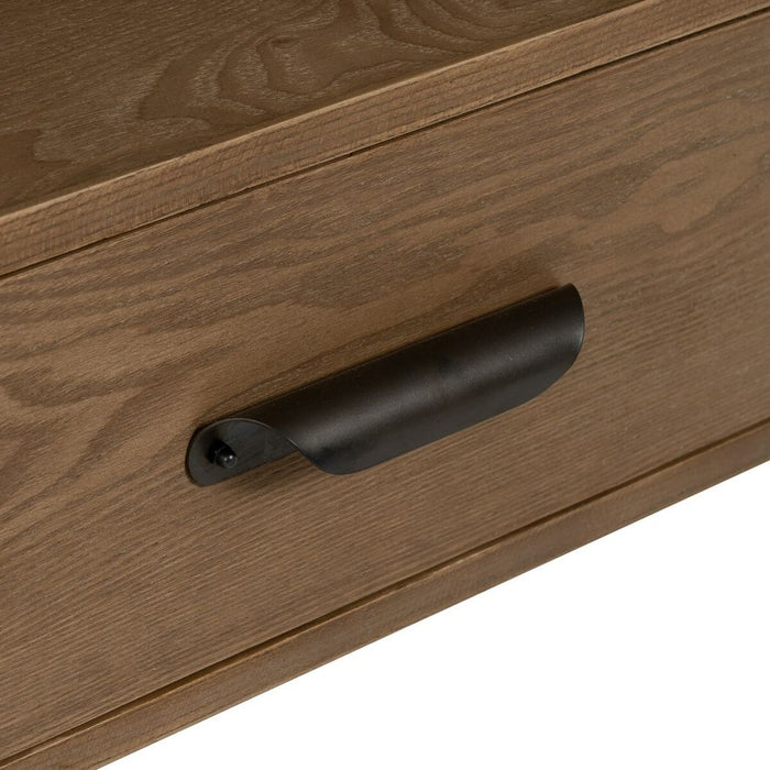 Mobilă TV Negru Natural Fier Lemn de brad 150 x 41 x 59 cm