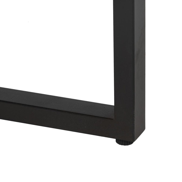 Masa de Cafea Negru Natural Fier Lemn de brad 120 x 60 x 43,5 cm