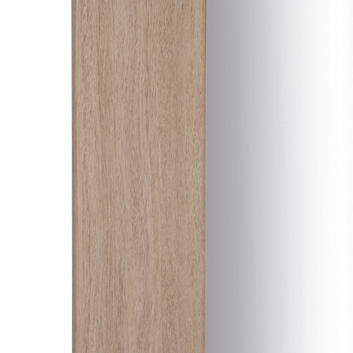 Oglindă Garderobă Natural Geam Lemn MDF 65 x 2,2 x 160 cm