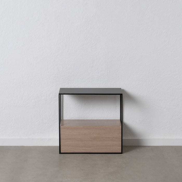 Noptieră Negru Natural Fier DMF 57 x 34 x 55 cm