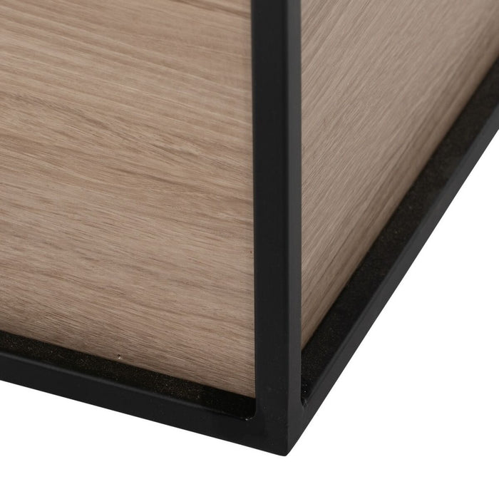 Noptieră Negru Natural Fier DMF 57 x 34 x 55 cm