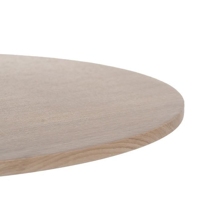 Masa de Cafea Negru Natural Fier Lemn MDF 65 x 65 x 37,5 cm