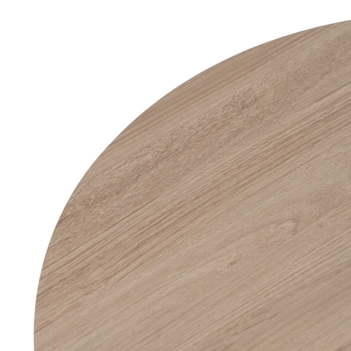 Masa de Cafea Negru Natural Fier Lemn MDF 65 x 65 x 37,5 cm