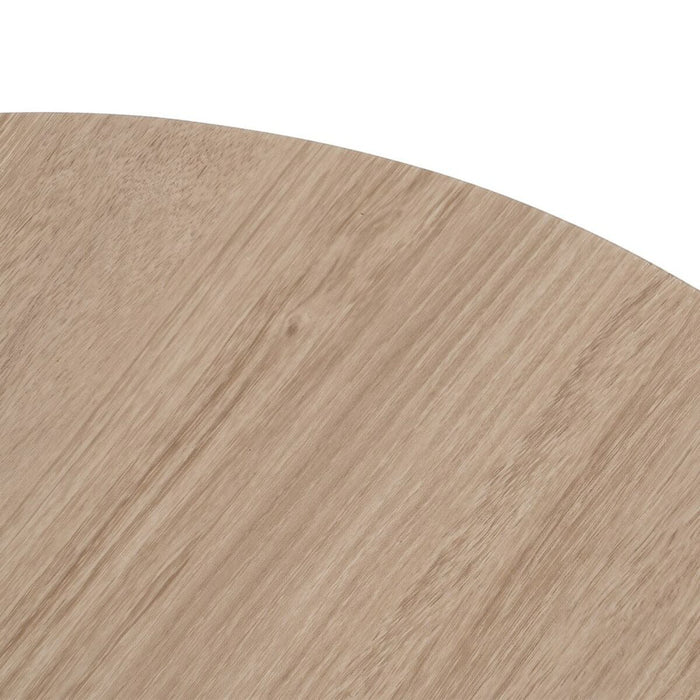 Masa de Cafea Negru Natural Fier Lemn MDF 65 x 65 x 37,5 cm