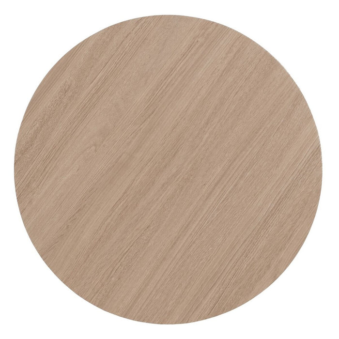 Masa de Cafea Negru Natural Fier Lemn MDF 65 x 65 x 37,5 cm