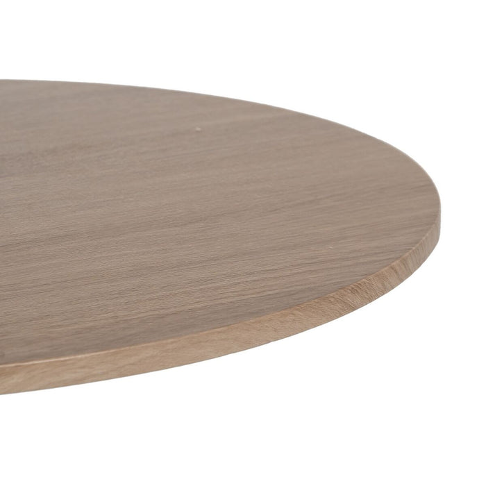 Masa de Cafea Negru Natural Fier Lemn MDF 50 x 50 x 45 cm